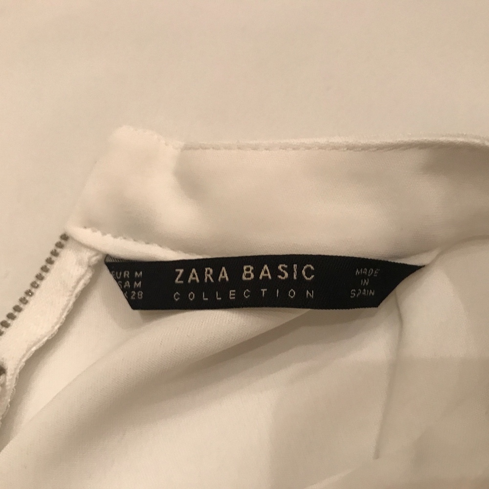 zara(basic) white blouse - Picture 2 of 4
